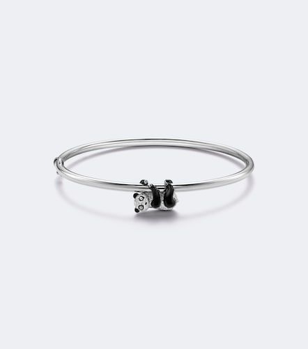 Yvonne Léon Bracelet Panda en or blanc 9 ct et diamants - Yvonne Leon - Modalova