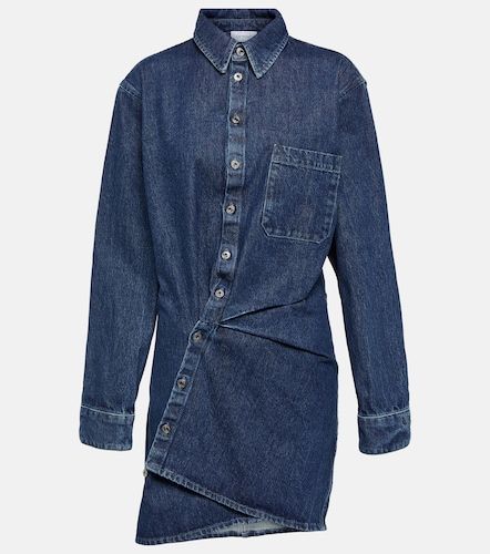 Robe chemise asymétrique en denim - Off-White - Modalova