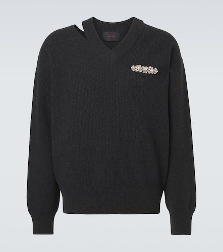 Pull en laine mélangée à découpes et ornement - Simone Rocha - Modalova