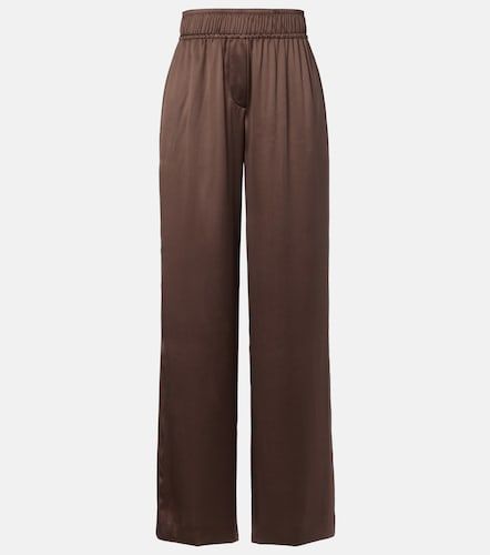 Pantalon ample en soie mélangée - Brunello Cucinelli - Modalova