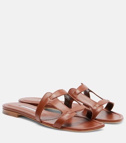 Mules Grellanuflat en cuir - Manolo Blahnik - Modalova