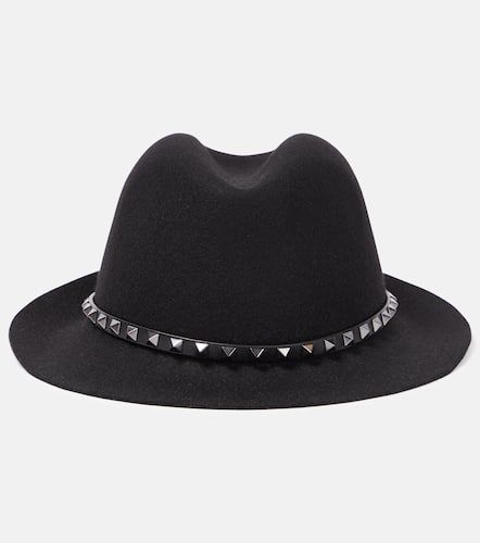 Valentino Fedora Rockstud en laine - Valentino - Modalova