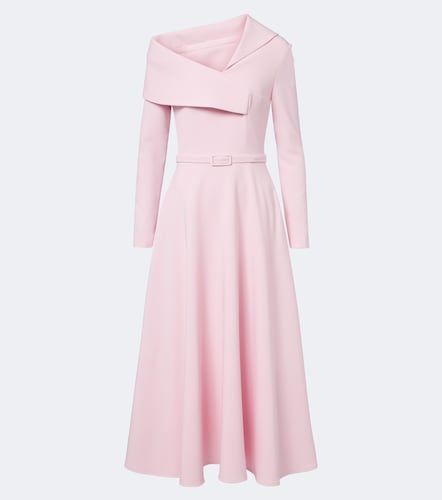 Robe midi Odelle asymétrique en crêpe - Safiyaa - Modalova