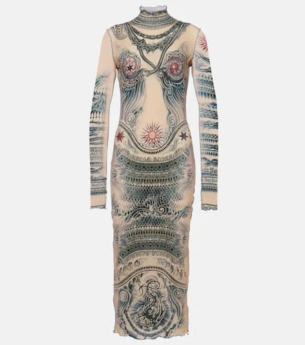 Robe midi Tattoo Collection - Jean Paul Gaultier - Modalova