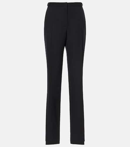 Pantalon droit Jesse à taille mi-haute en laine - The Row - Modalova