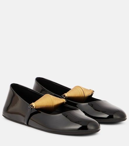 Alaïa Ballerines Jewel en cuir verni - Alaia - Modalova