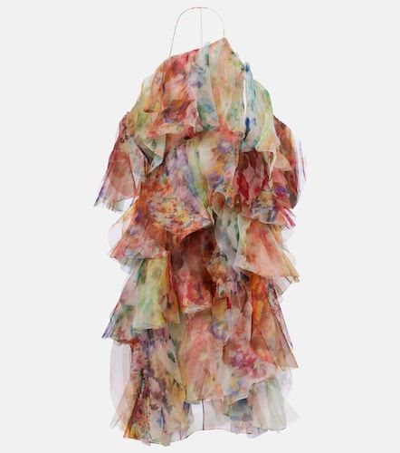 Robe midi Luna à volants - Zimmermann - Modalova