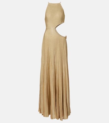 Robe longue en lamé - Roberto Cavalli - Modalova