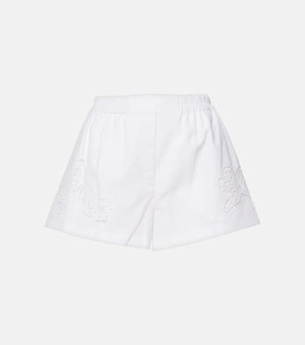 Short Sangallo brodé en coton - Versace - Modalova