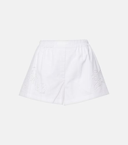 Short Sangallo en coton à broderies - Versace - Modalova