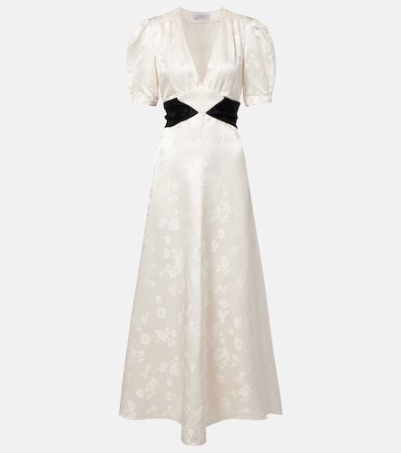 Robe midi Larkin en soie à fleurs - Gabriela Hearst - Modalova