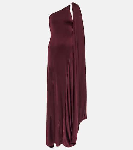 Robe longue asymétrique en satin - Stella McCartney - Modalova