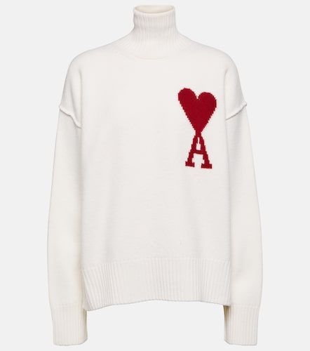 Pull à col roulé Ami de Coeur en laine - Ami Paris - Modalova