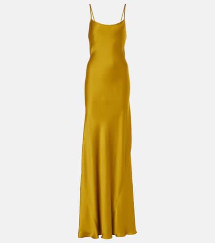 Robe longue en crêpe de satin - Victoria Beckham - Modalova