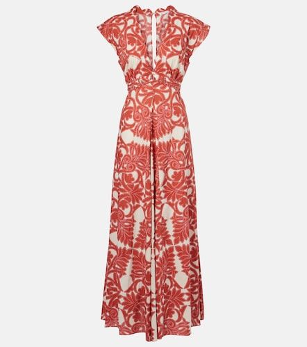 Robe longue Noreen imprimée en coton - Poupette St Barth - Modalova