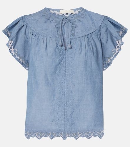 Top Effie en coton à dentelle - Ulla Johnson - Modalova
