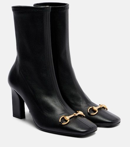 Bottines Signora Horsebit en cuir - Gucci - Modalova