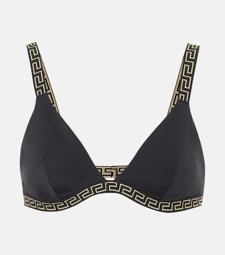 Haut de bikini Greek Key imprimé - Versace - Modalova