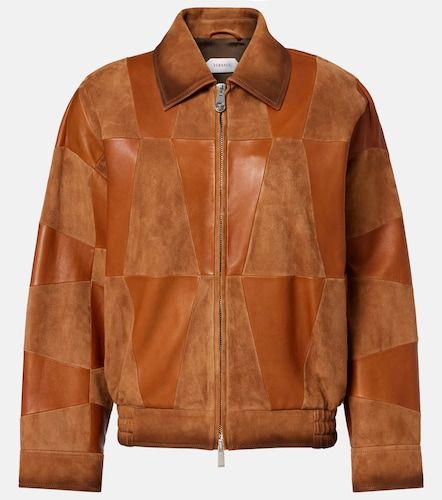 Versace Blouson en cuir et daim - Versace - Modalova