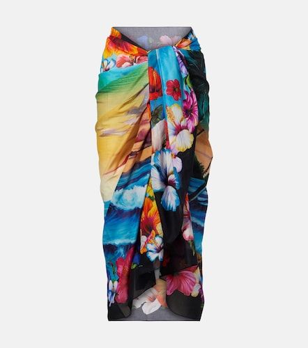 Paréo en coton à imprimé - Dolce&Gabbana - Modalova