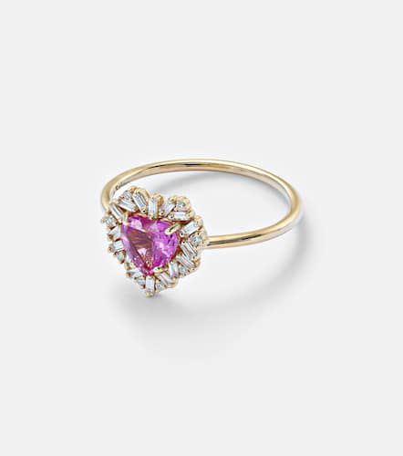 Bague en or 18 ct, saphir et diamants - Suzanne Kalan - Modalova