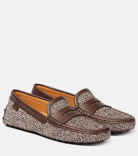 Mocassins Gommino en tweed et cuir - Tod's - Modalova