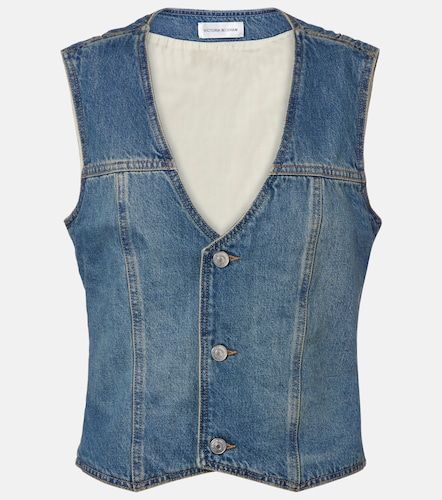Victoria Beckham Gilet en denim - Victoria Beckham - Modalova