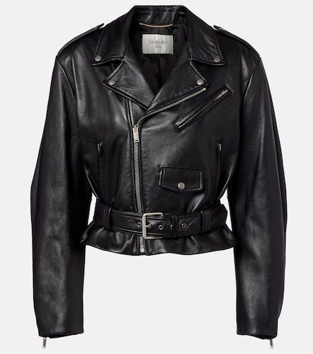 Saint Laurent Veste courte en cuir - Saint Laurent - Modalova