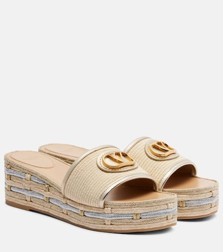 Mules VLogo en cuir - Valentino Garavani - Modalova