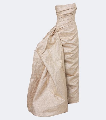 Robe longue corset en lamé - Marmar Halim - Modalova