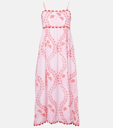 Robe midi imprimée en coton - Juliet Dunn - Modalova