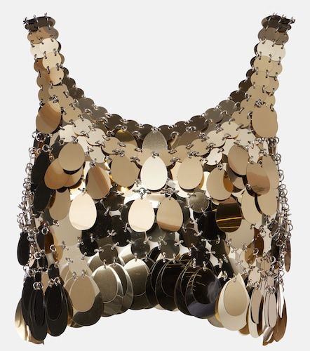 Rabanne Top raccourci à sequins - Rabanne - Modalova