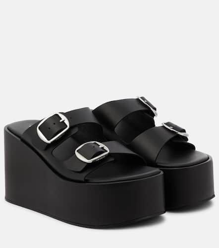 Sandales à plateforme en cuir - Coperni - Modalova