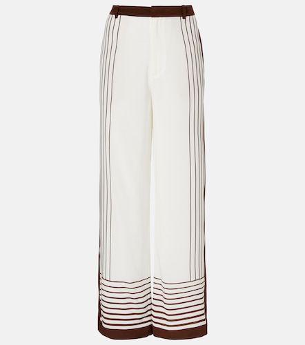 Pantalon ample Destino rayé en soie - SIR - Modalova