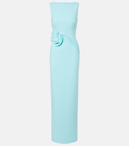 Robe longue à appliqué floral - Roland Mouret - Modalova