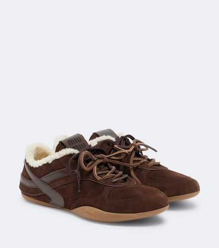 Baskets Gymnasium en daim et cuir - Miu Miu - Modalova
