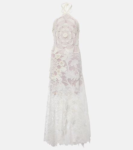 Robe en dentelle guipure et crochet - Oscar de la Renta - Modalova