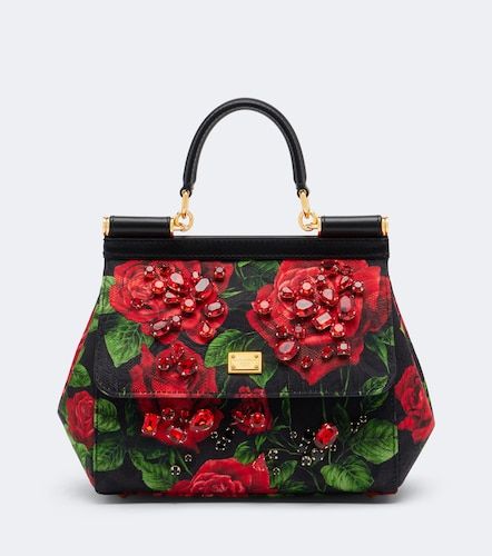 Sac à main Sicily Small à ornements - Dolce&Gabbana - Modalova