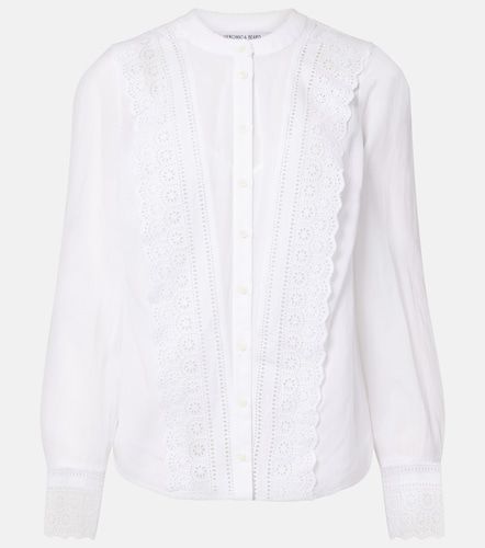Chemise Clermont en coton mélangé à broderies anglaises - Veronica Beard - Modalova