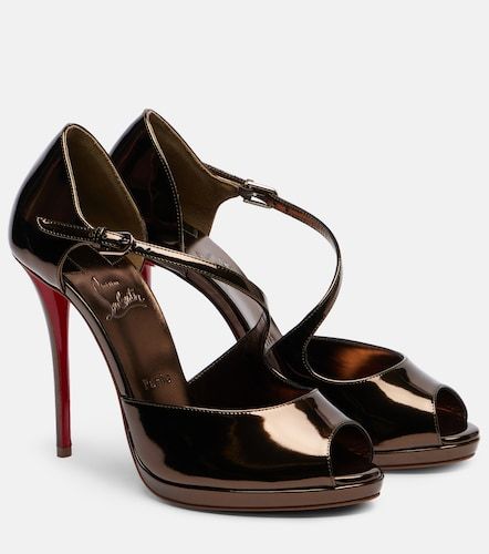 Sandales Miss Zigourata 120 en cuir miroir - Christian Louboutin - Modalova