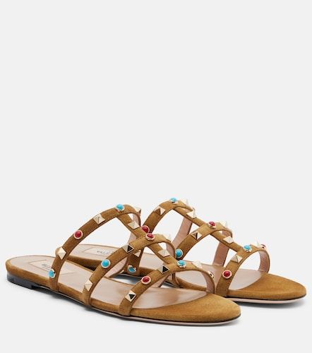 Sandales en daim à ornements - Valentino Garavani - Modalova