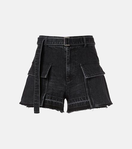 Sacai Short en denim à ceinture - Sacai - Modalova