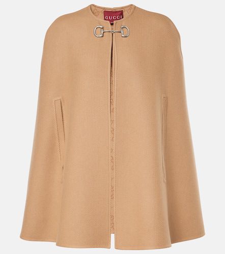 Cape Horsebit en laine et cachemire - Gucci - Modalova