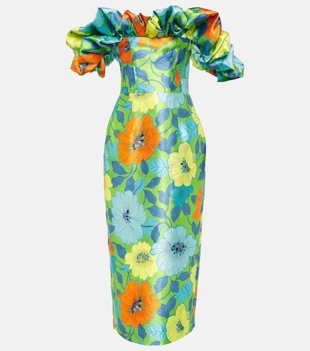 Alémais Robe midi à imprimé floral et volants - Alemais - Modalova