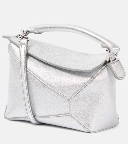 Sac Puzzle Edge Mini en cuir métallisé - Loewe - Modalova