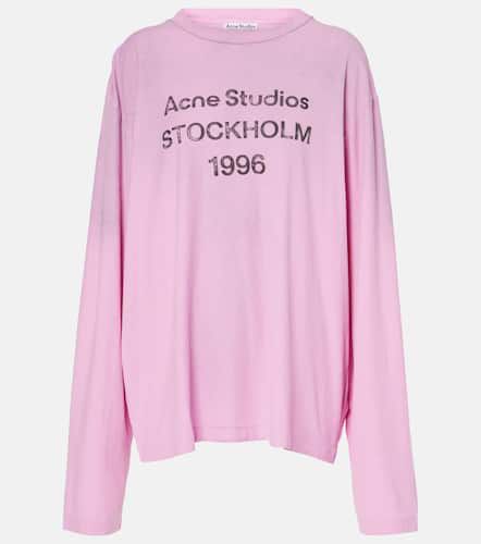 Acne Studios Top en coton à logo - Acne Studios - Modalova