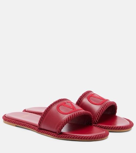 Mules VLogo en cuir - Valentino Garavani - Modalova