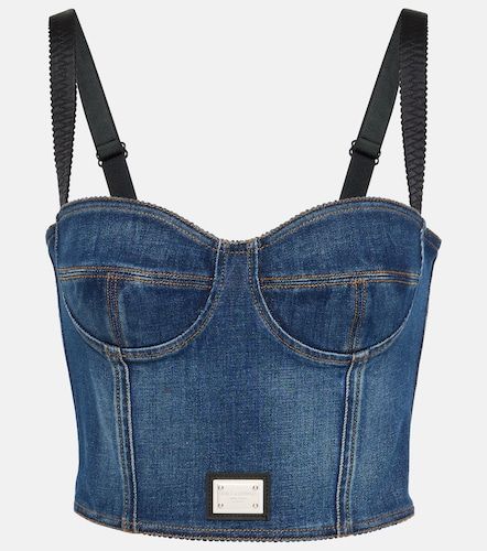 Dolce&Gabbana Bustier en denim - Dolce&Gabbana - Modalova