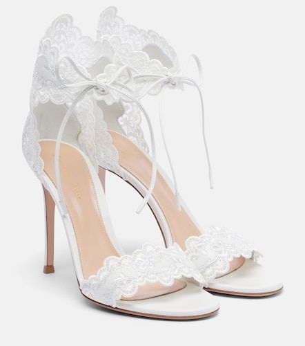 Sandales Evie 105 brodées en cuir - Gianvito Rossi - Modalova