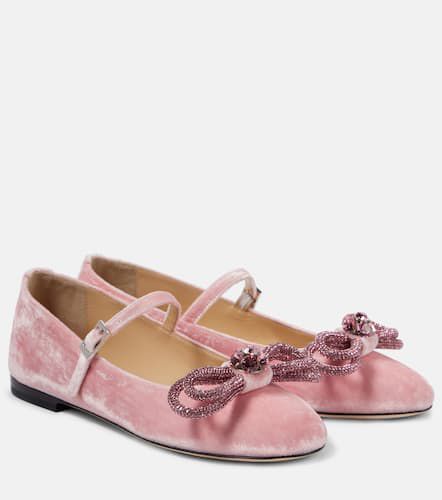 Ballerines Double Bow en velours - Mach & Mach - Modalova